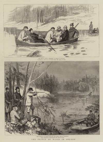 The Prince of Wales in Sweden by Sydney Prior Hall