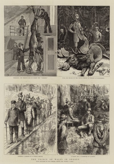 The Prince of Wales in Sweden by Sydney Prior Hall