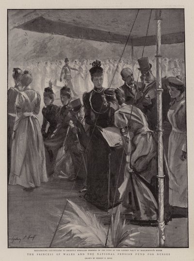 The Princess of Wales and the National Pension Fund for Nurses by Sydney Prior Hall
