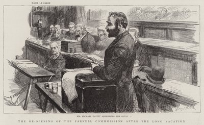 The Re-Opening of the Parnell Commission after the Long Vacation by Sydney Prior Hall