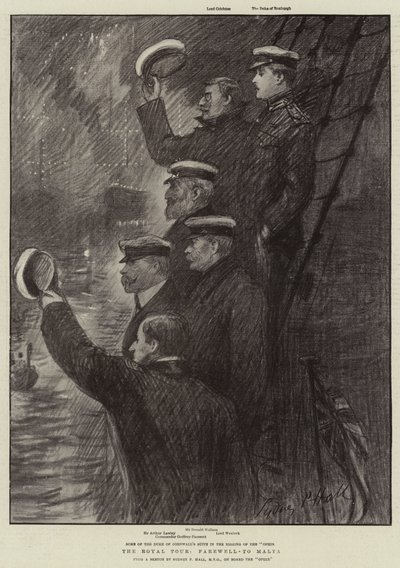 The Royal Tour, Farewell to Malta by Sydney Prior Hall