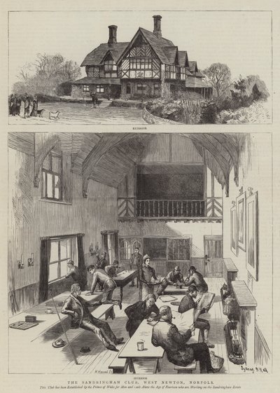 The Sandringham Club, West Newton, Norfolk by Sydney Prior Hall