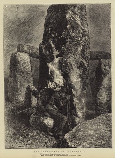 The Stragglers at Stonehenge by Sydney Prior Hall