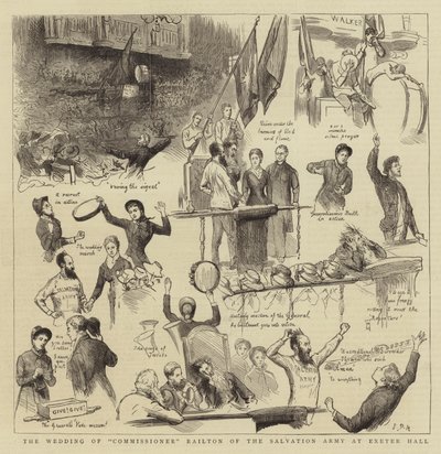 The Wedding of Commissioner Railton of the Salvation Army at Exeter Hall by Sydney Prior Hall