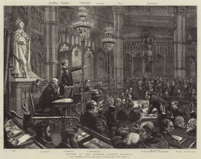 Voting at the London County Council by Sydney Prior Hall