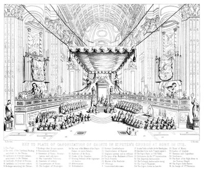 Canonisation of Saints in St Peters Church, Rome by T. Brown