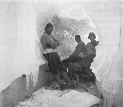 The First Western Party in a Natural Ice-Tunnel by T. Griffith Taylor