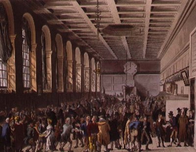 Custom House, the Long Room from Ackermann