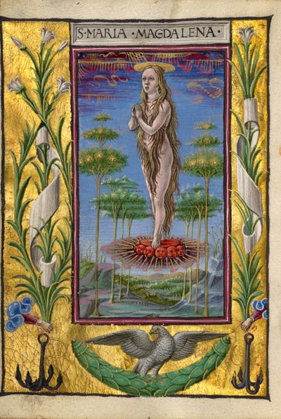 Mary Magdalene Borne Aloft by Taddeo Crivelli