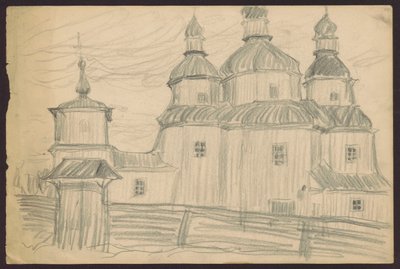 Little Orthodox Church by Tadeusz Makowski