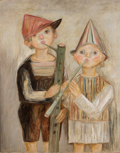 Boys with Flutes by Tadeusz Makowski