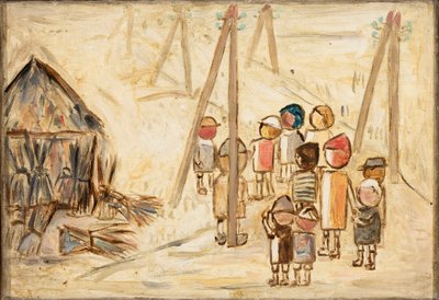 Children on the Road by Tadeusz Makowski