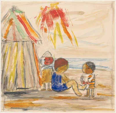 Children on the Beach by Tadeusz Makowski