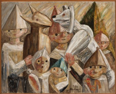 Children with a Turoń by Tadeusz Makowski