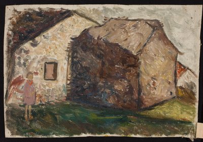 Girl in Front of a House by Tadeusz Makowski