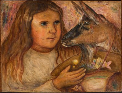 Girl with a Goat by Tadeusz Makowski