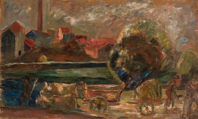 Landscape with Factory Chimney by Tadeusz Makowski