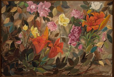 Flowers in the Garden by Tadeusz Makowski