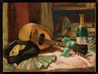 Still Life with Mandolin by Tadeusz Makowski