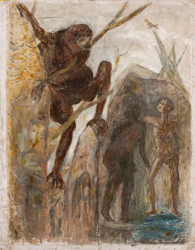 Landscape with Monkey by Tadeusz Makowski