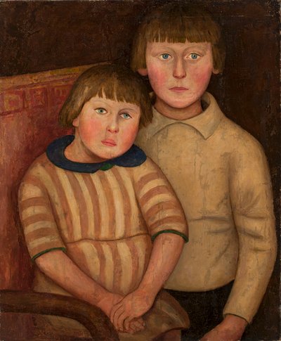 Portrait of Two Children by Tadeusz Makowski