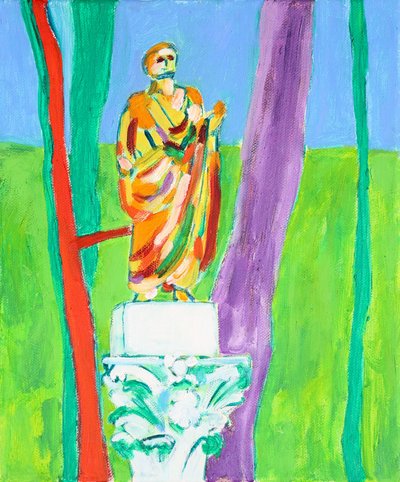 Colorful Garden Statue by Tamara Jare