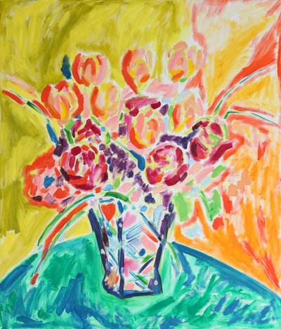 Vibrant Floral Still Life by Tamara Jare