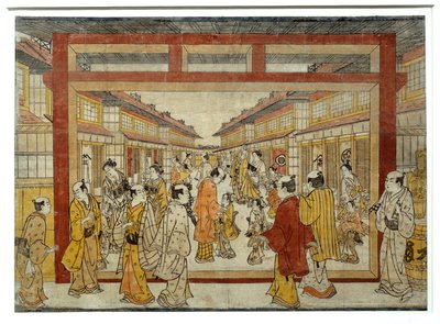 Perspective view of Nakano-Cho by Tanaka Masunobu
