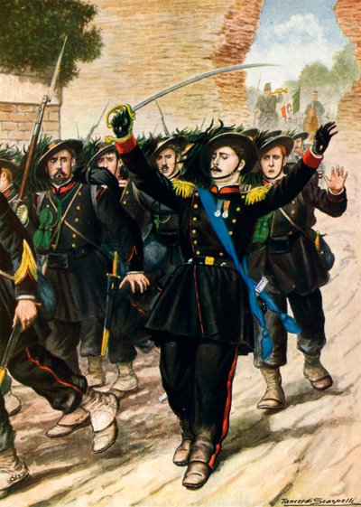 20 September 1870: Porta Pia - Breaching the Walls by Tancredi Scarpelli