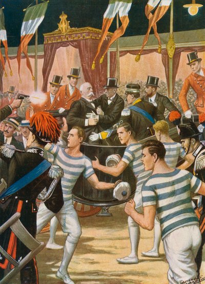 Assassination of Umberto I at Monza by Tancredi Scarpelli