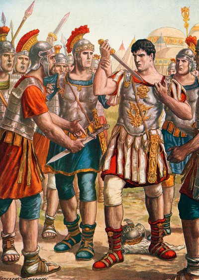 Germanicus Offering to Kill Himself by Tancredi Scarpelli