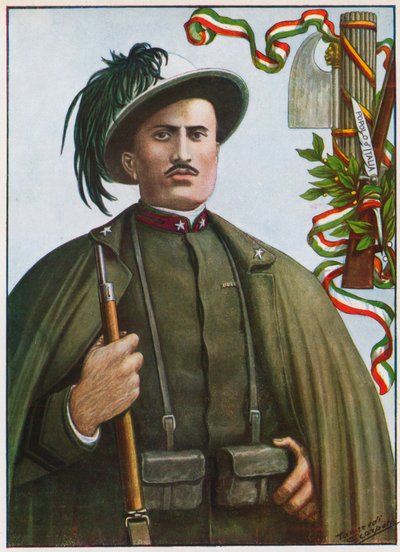 Infantry Soldier Benito Mussolini by Tancredi Scarpelli