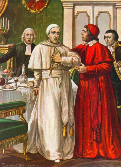 Pope Clement XIV Taken by a Sudden Illness Suspected to be Caused by Poison Administered by the Jesuits by Tancredi Scarpelli