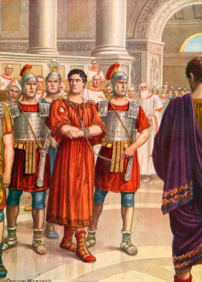 Sejanus under arrest in the Senate by Tancredi Scarpelli