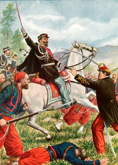 Victor Emanuel at the Battle of Solferino by Tancredi Scarpelli