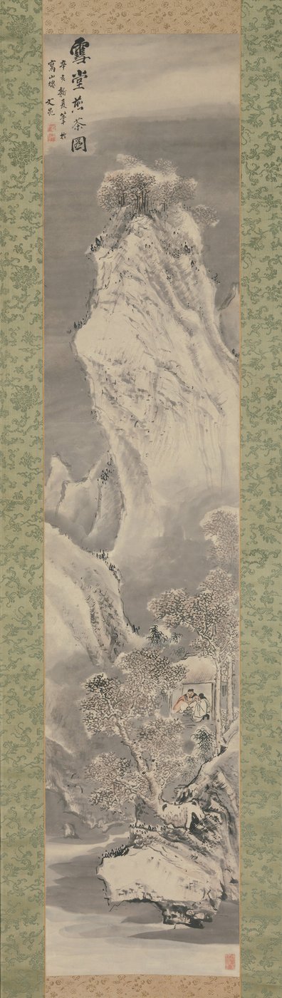 Brewing Tea in a Snow-Covered Hut, 1791 by Tani Buncho