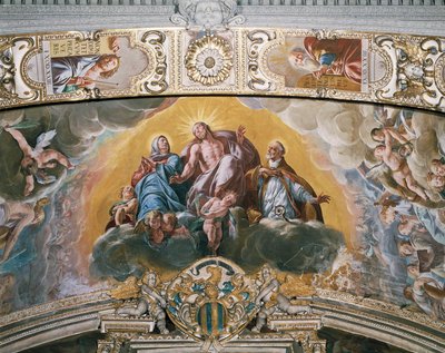 Fresco in vault of Chapel of Guardian Angel by Tanzio da Varallo