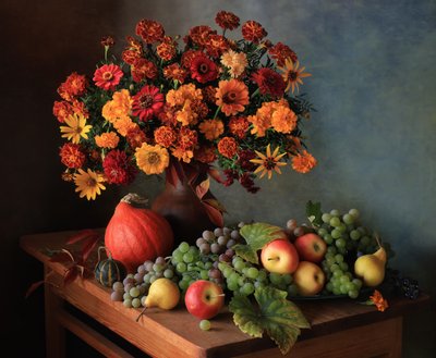 Autumn Harvest Still Life by Tatyana Skorokhod
