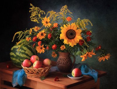 Autumn Harvest Still Life by Tatyana Skorokhod