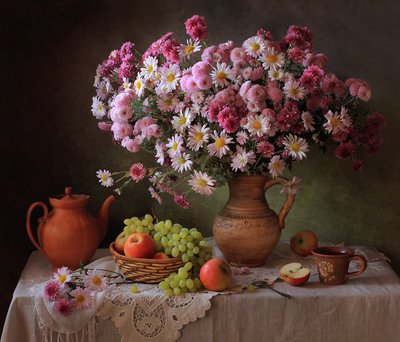 Bountiful Autumn Table by Tatyana Skorokhod