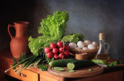 Fresh Harvest Still Life by Tatyana Skorokhod