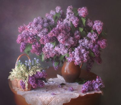 Fresh Lilac Still Life by Tatyana Skorokhod