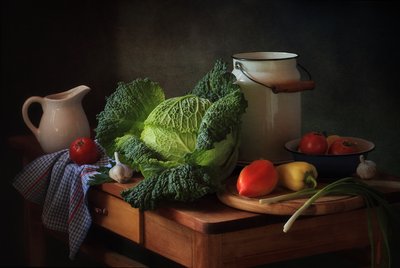 Rustic Kitchen Bounty by Tatyana Skorokhod