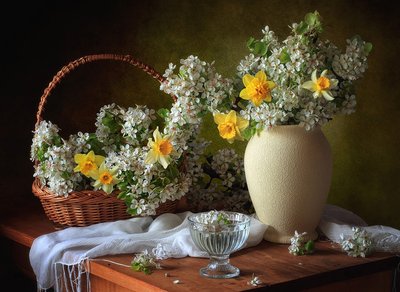 Spring Blossom Still Life by Tatyana Skorokhod