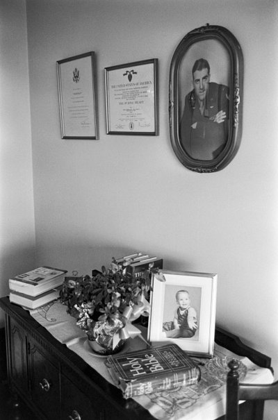 Bible, Family Pictures and Documents in Home of Reverend Lincoln Reed by Ted Spiegel