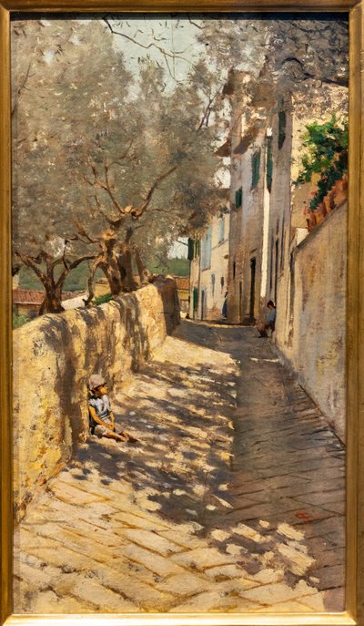 Alley to the Capponcina by Telemaco Signorini
