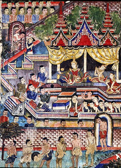 Wiharn Laikarn, episode from Jataka Sang Thong by Thai School