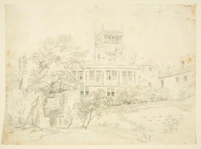 Garden Front of one of the Prebendal Houses by The Rev. John Eagles