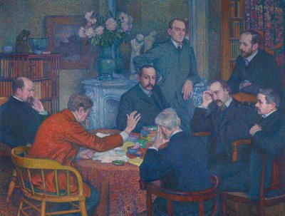 The Lecture by Emile Verhaeren by Théo van Rysselberghe