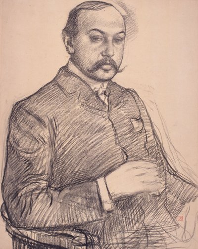 Portrait of Francis Vielé-Griffin by Théo van Rysselberghe